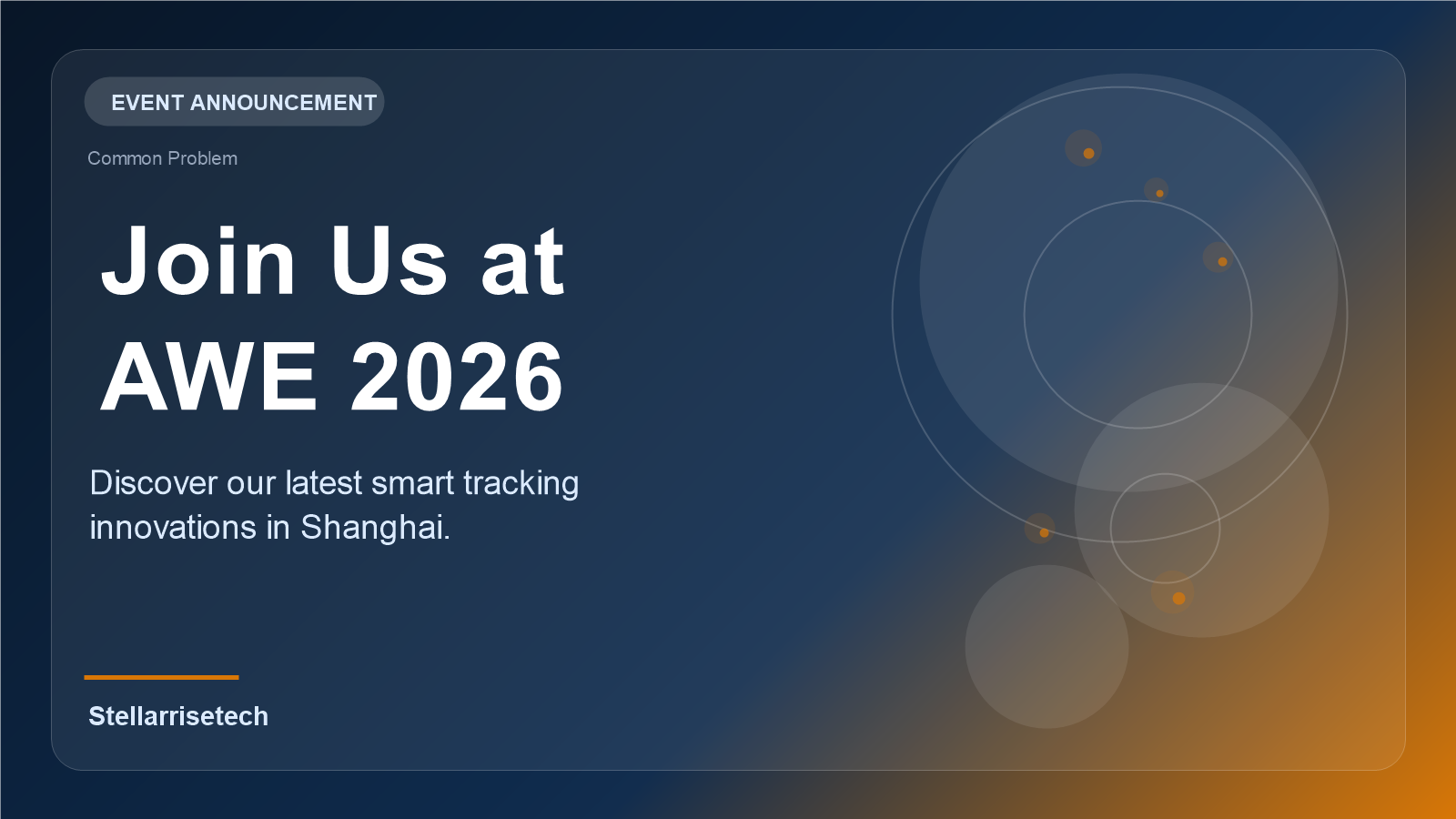 Stellarrisetech booth at AWE 2026 showcasing Find My devices and OEM solutions