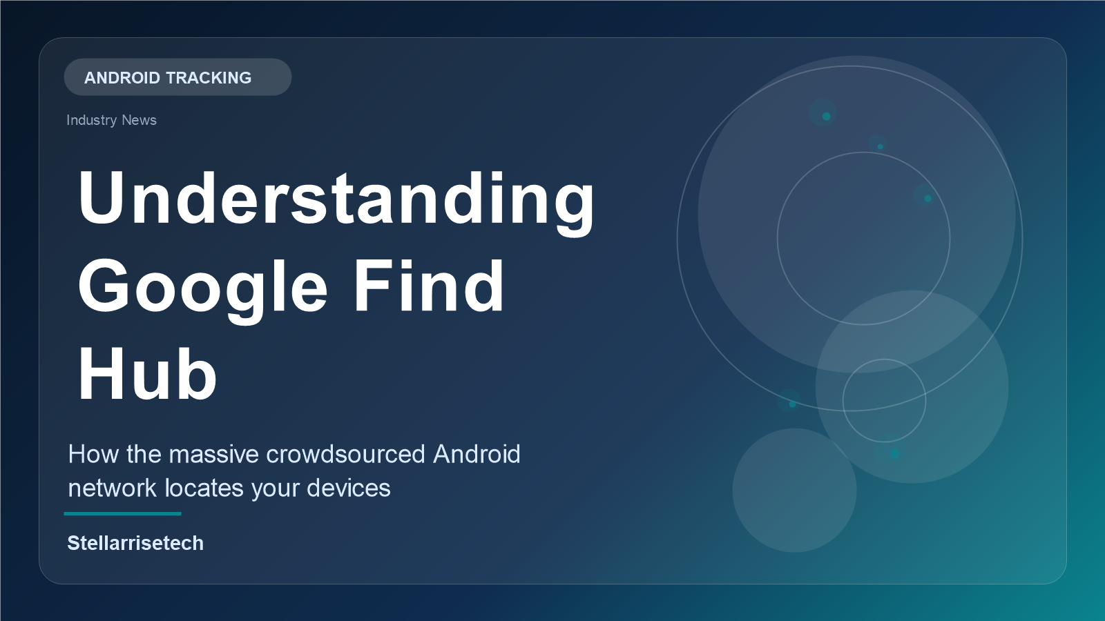 A smartphone displaying the Google Find Hub interface next to tracking tags