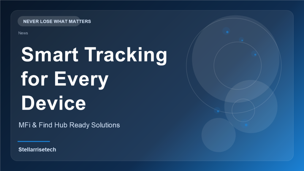 Stellarrise Tech Tag dual compatible with MFi and Google Find Hub