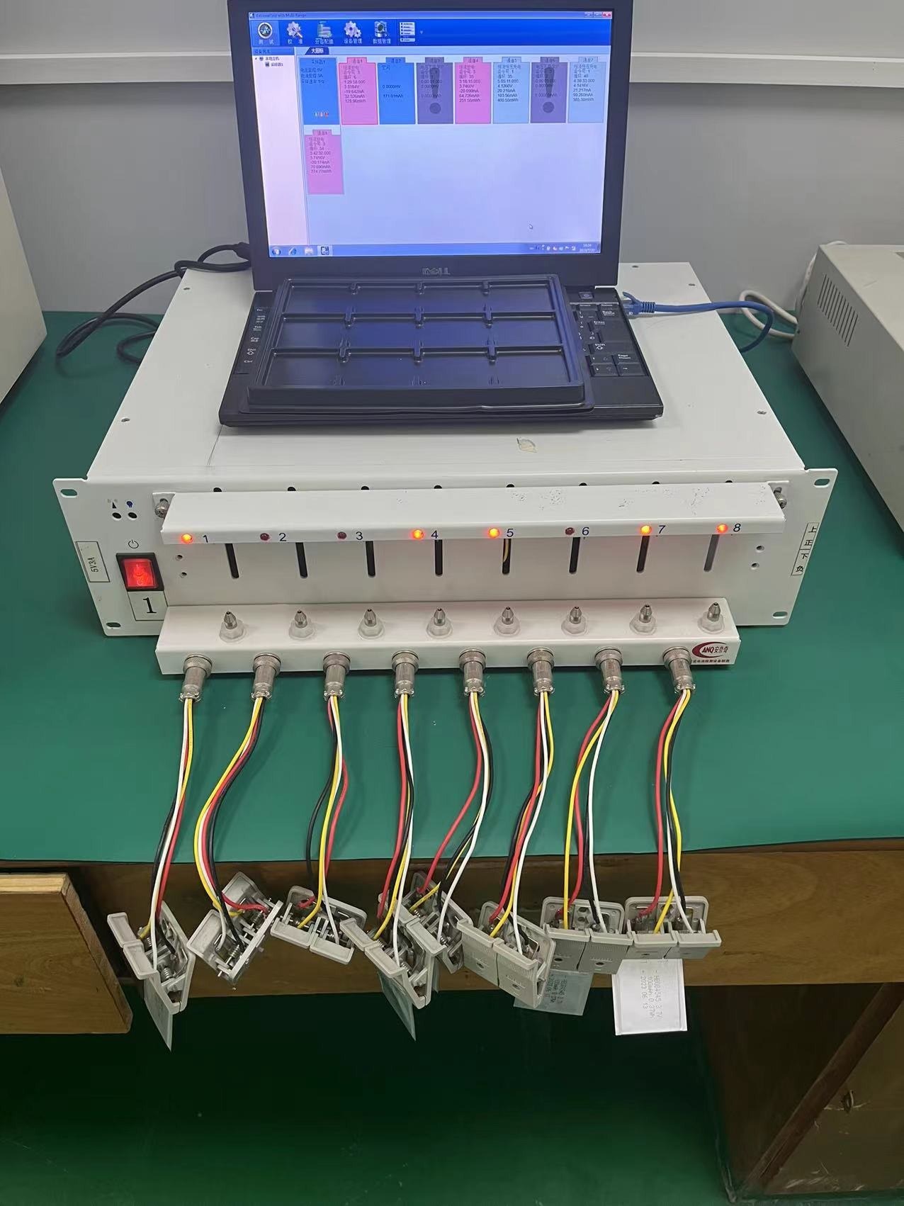 Multi-channel production test bench